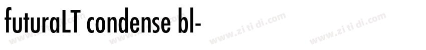 futuraLT condense bl字体转换